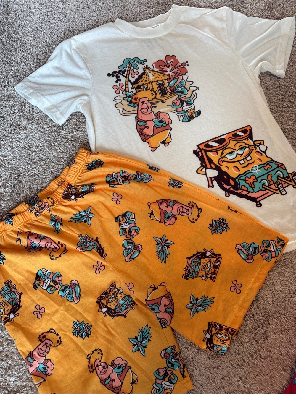 SpongeBob & Patrick Tropical pajama  Set